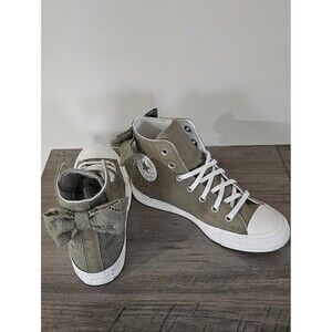 Converse Chuck Taylor All Star Moss Green Embroidered Bow High Tops Womens 7.5